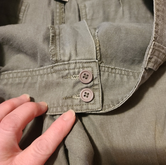 Cooper Key Olive Green Capris 13 - Picture 3 of 10
